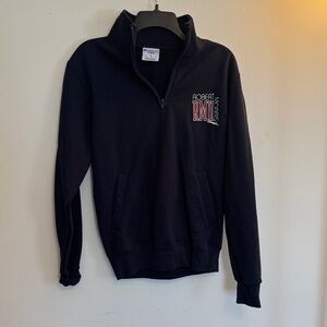 Champion ROBERT MORRIS UNIVERSITY Navy 1/4 Zip Up Men's Medium Sweatshirt